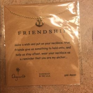 Gold Dipped friendship anchor necklace